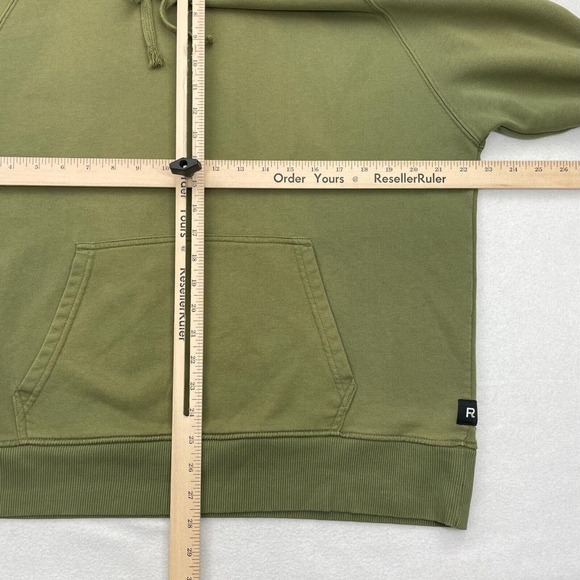 Richer Poorer Mens Green Pullover Kangaroo Pocket Hoodie Sweatshirt Large - Picture 9 of 10